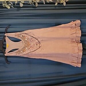 Super cute Lulumari sundress w/ gorgeous beaded embroidery bodice.  Size small
